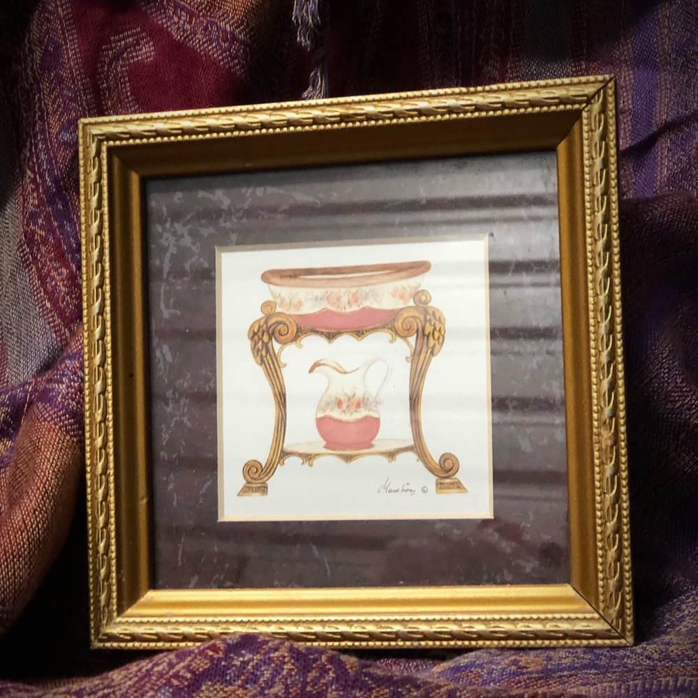 COPY - Vintage, Victoria, Washbasin Print by Consuelo Gamboa